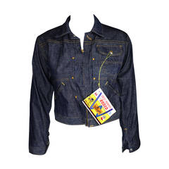 Vintage Wrangler Blue Bell Never Worn 1959 Denim Jacket with Collectible Comic Book Tag