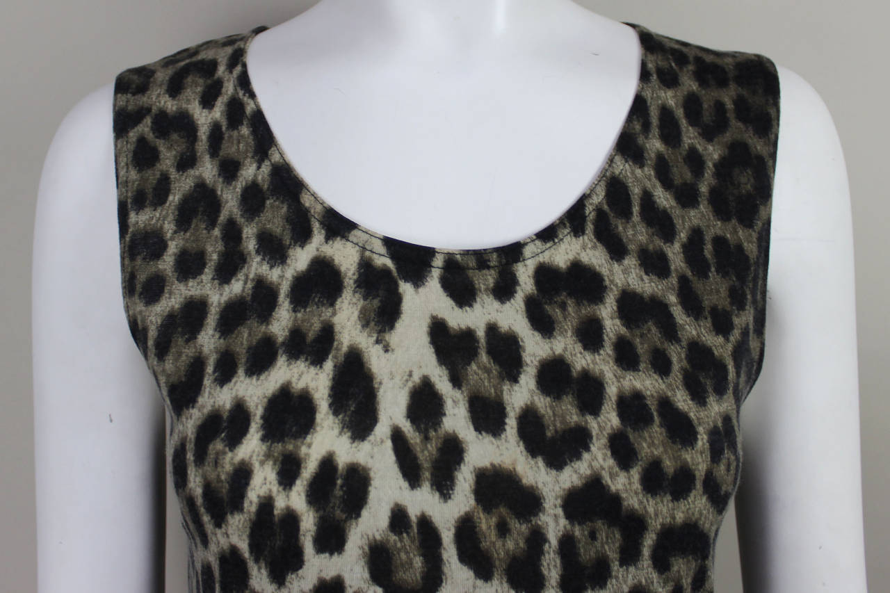 Women's Ozbek Leopard Print Sheath Dress