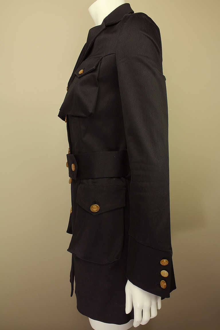 Black Vivienne Westwood 1990s Inventive Trench For Sale