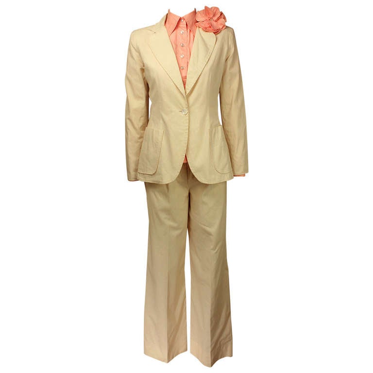 Giorgio di Sant'Angelo 1970's Breezy Summer 3 pc suit For Sale
