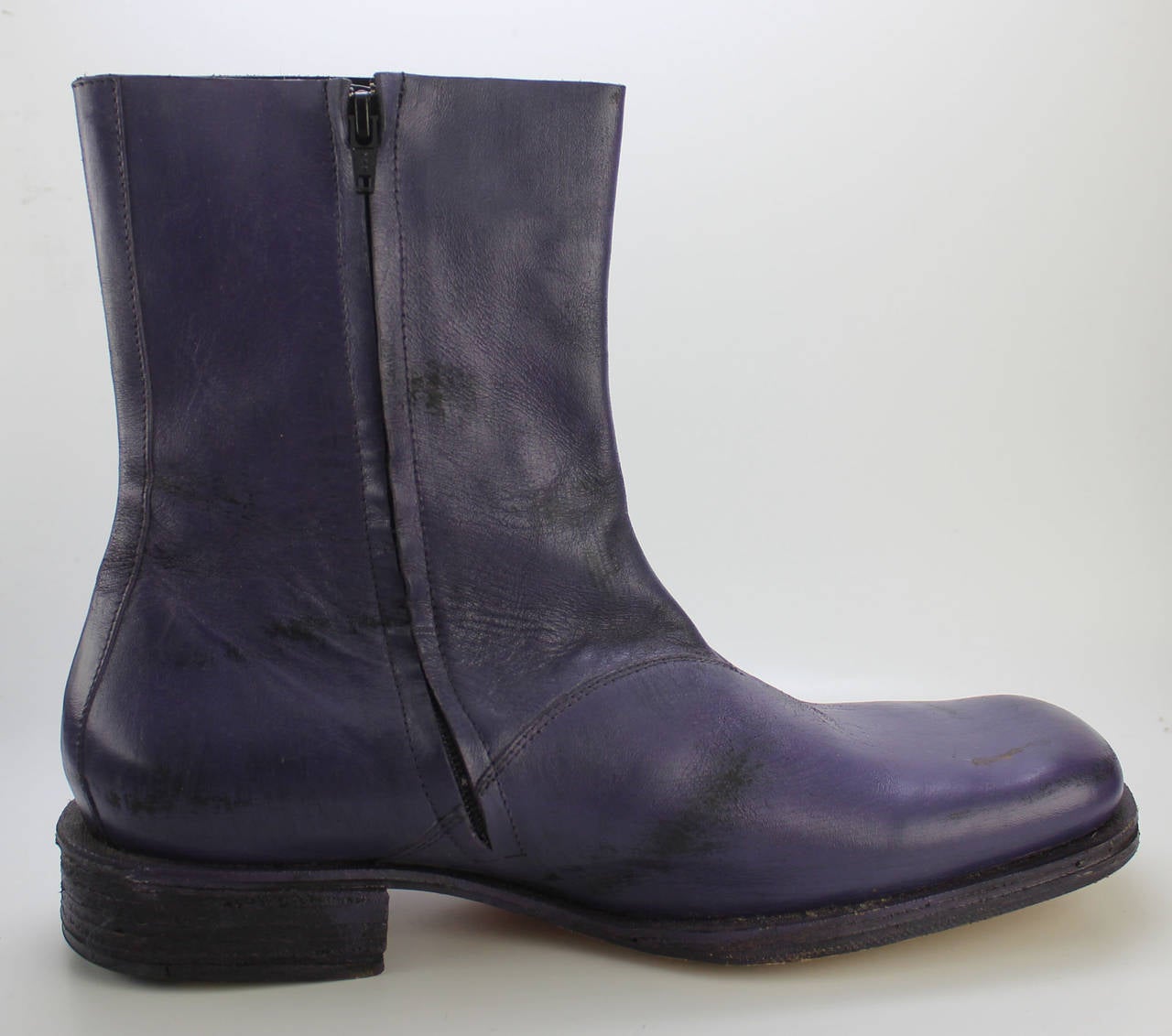 purple mens boot