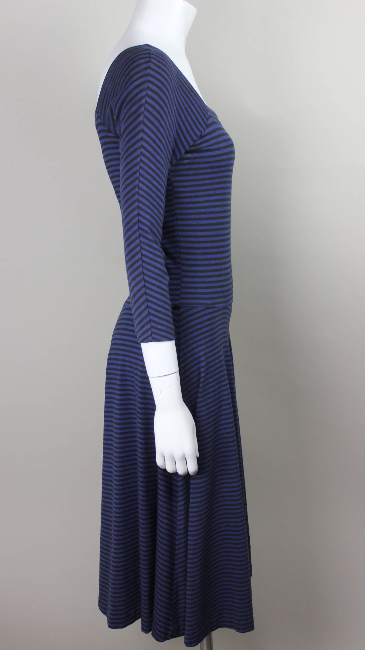 Women's Betsey Johnson 1980s Punk Label Striped Knit Dress