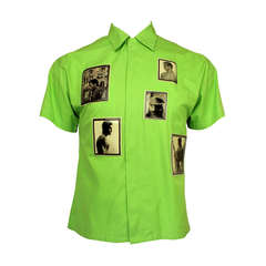Versus by Gianni Versace 1990s Mens Summer Shirt with Bruce Weber Photos