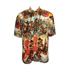 Moschino Jeans 1990's Mens Photo Print Shirt