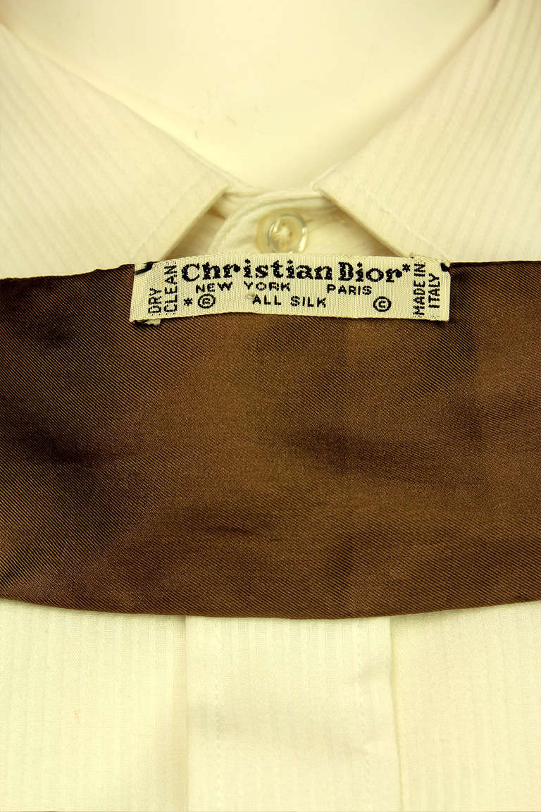 Christian Dior Mens Silk Ascot 1