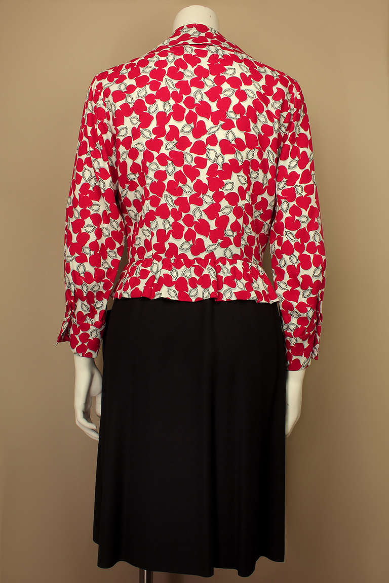 Christian LaCroix 1980s Perfect Peplum Dress In Excellent Condition In New York, NY