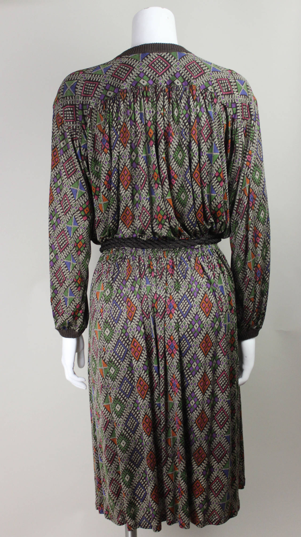Missoni 1970s Slinky Silk Dress In Excellent Condition For Sale In New York, NY