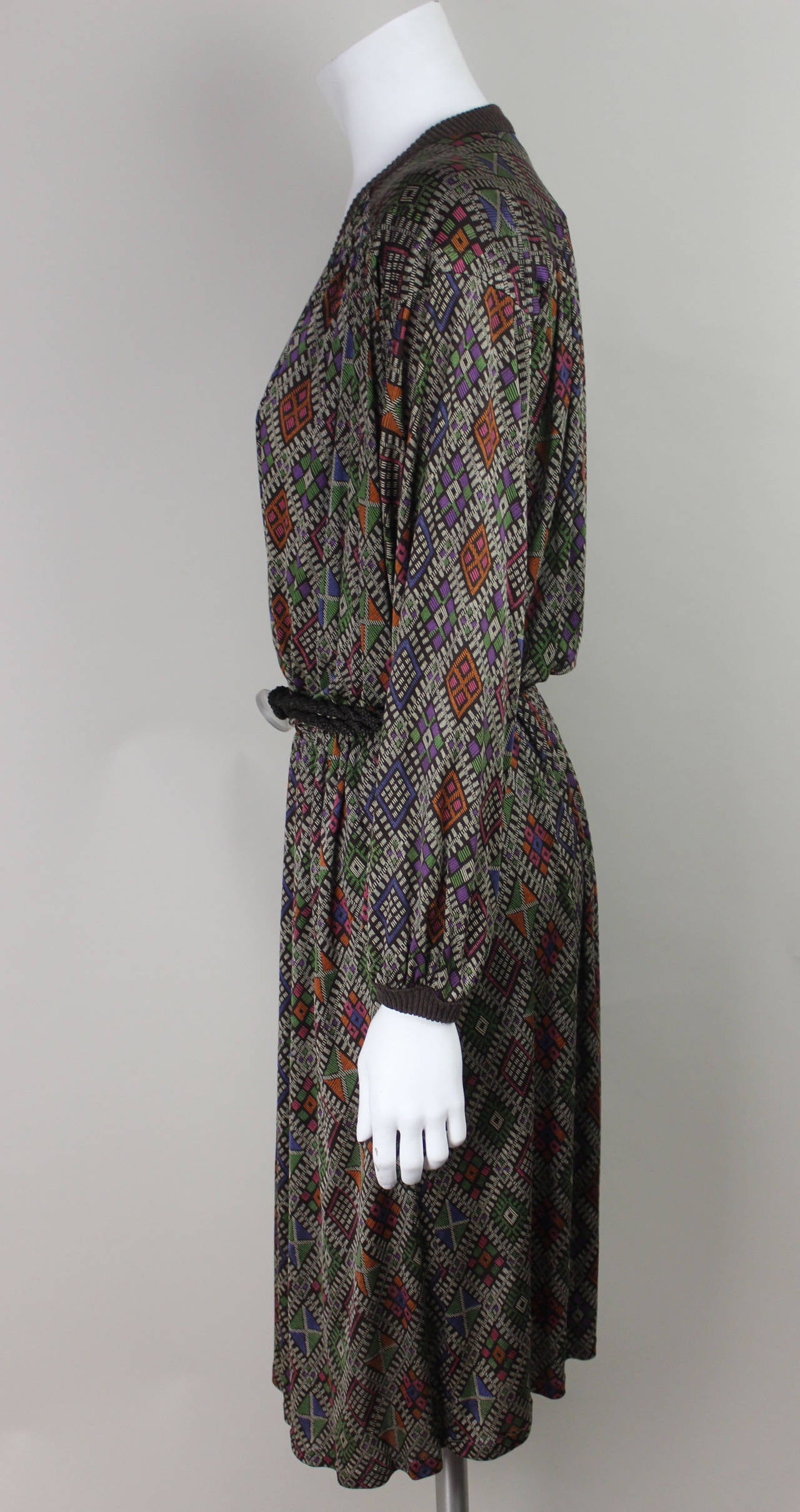 Women's Missoni 1970s Slinky Silk Dress For Sale