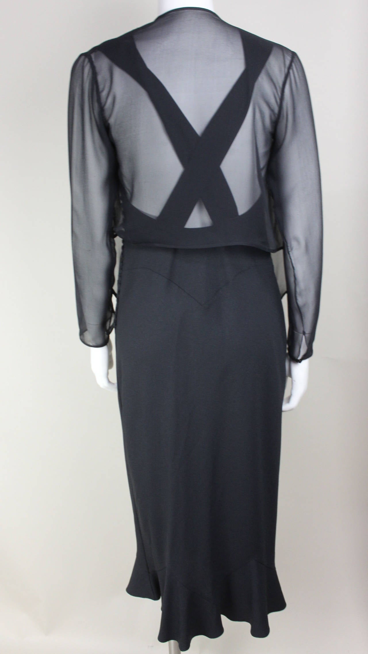 Women's Vintage John Galliano Bias Cut Dress and Matching Jacket
