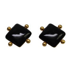 Vintage Givenchy Chic Diamond Shape Clip Earrings