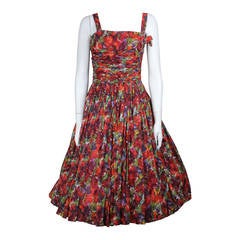 Vintage 1950s Carol Robins Floral Dream Dress