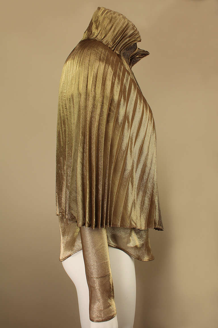 accordion pleated blouse