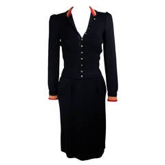 Retro St. John Late 1960s Stylish Knit Suit