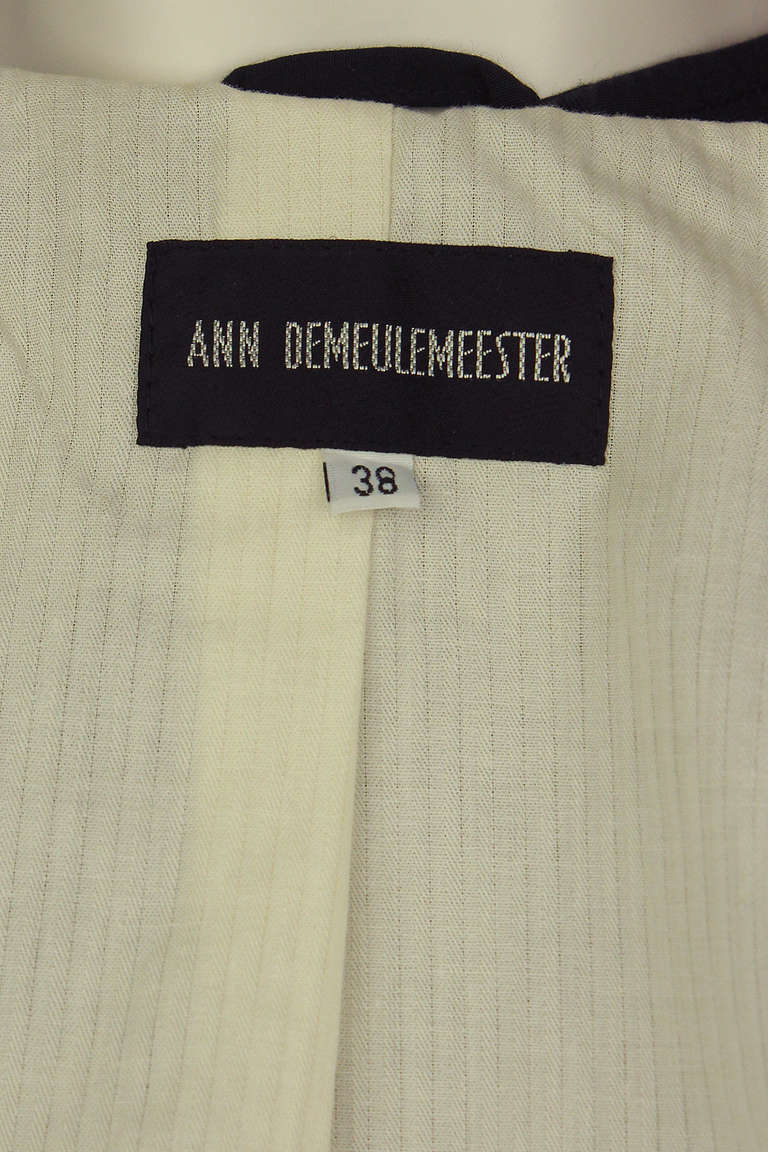 Ann Demeulemeester 1990's Asymmetrical Jacket 2