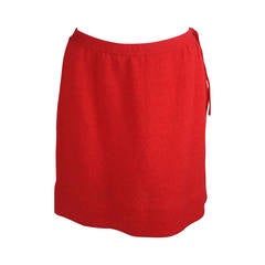 1970s Dorothee Bis Knit Red Skirt