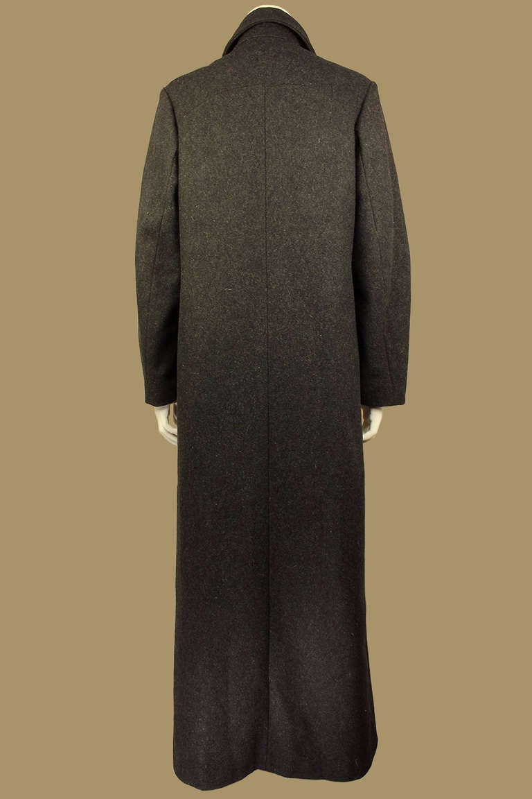 Martin Margiela 1990s Womens Oversized Wool Coat In Excellent Condition In New York, NY