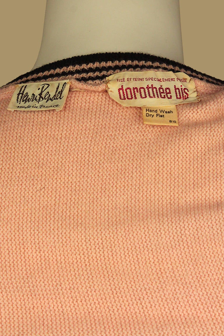 Women's Dorothée Bis 1970s Graphic Knit Sweater