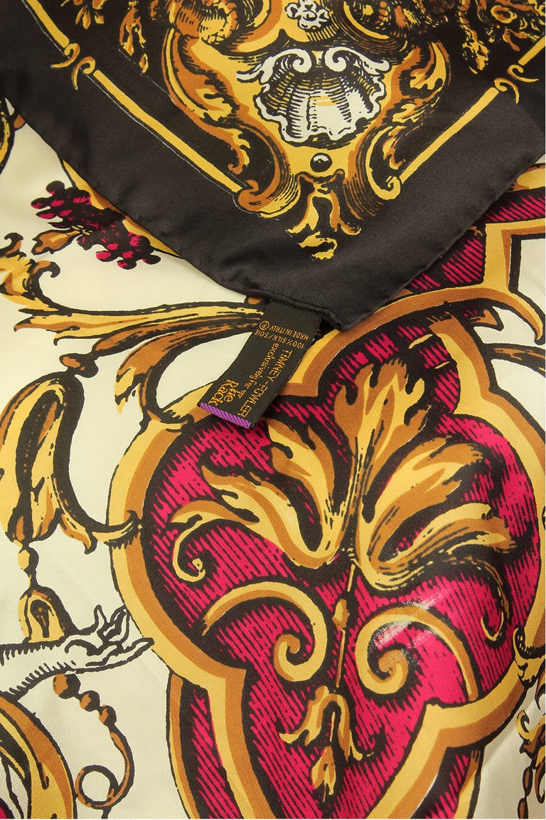 Women's or Men's Timney-Fowler Printed Silk Scarf