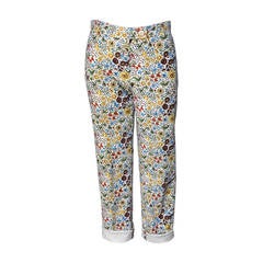 Vintage Moschino Cheap and Chic Floral Corduroy Cigarette Pant
