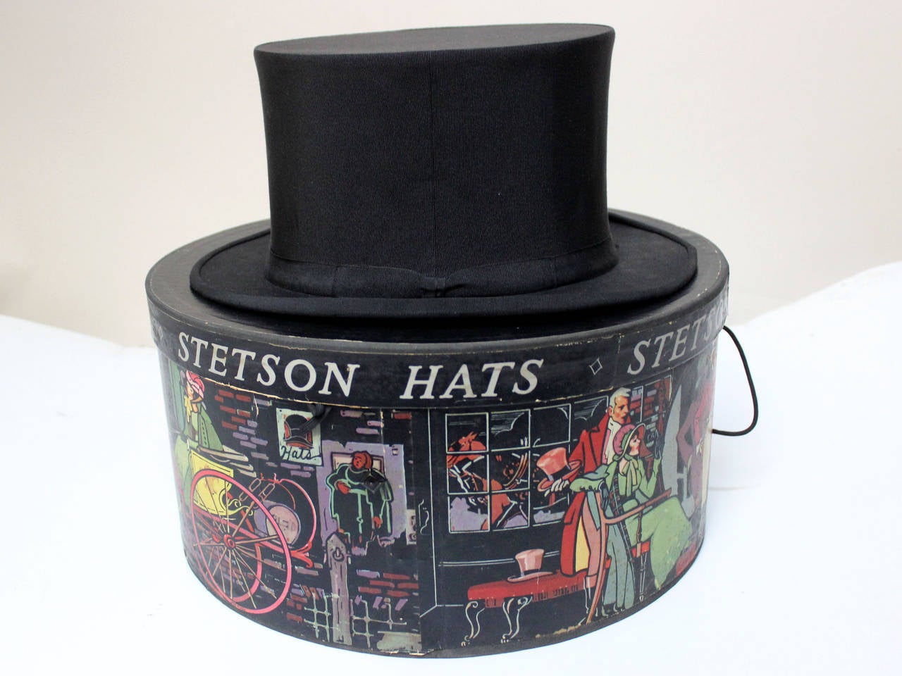 stetson hat box vintage