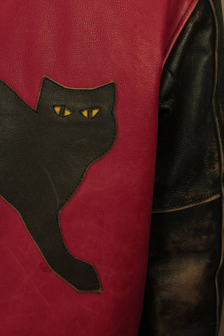 cat leather jacket