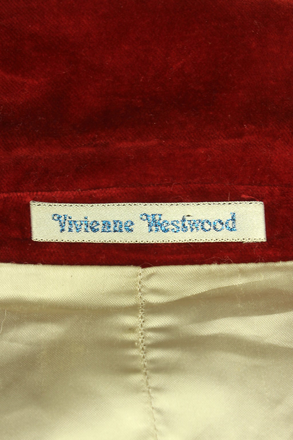 Men's Vivienne Westwood Mens Red Velvet Blazer