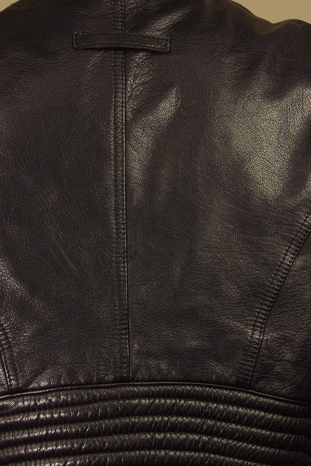 Jean Paul Gaultier Men's 1990s Highly Styled Leather Moto Jacket 5