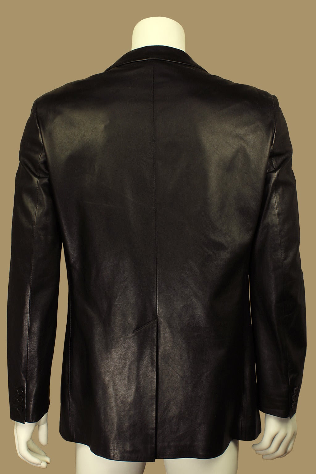 helmut lang leather blazer