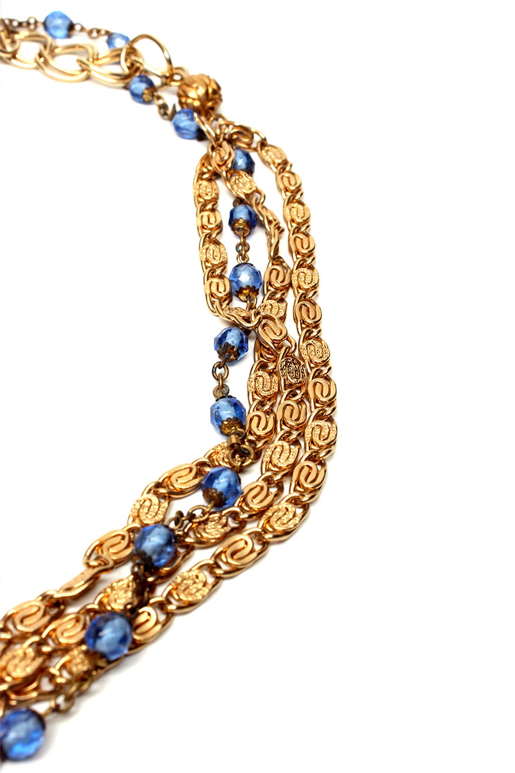 Maximal Art 1980s Chain Necklace with Charms In Excellent Condition For Sale In New York, NY