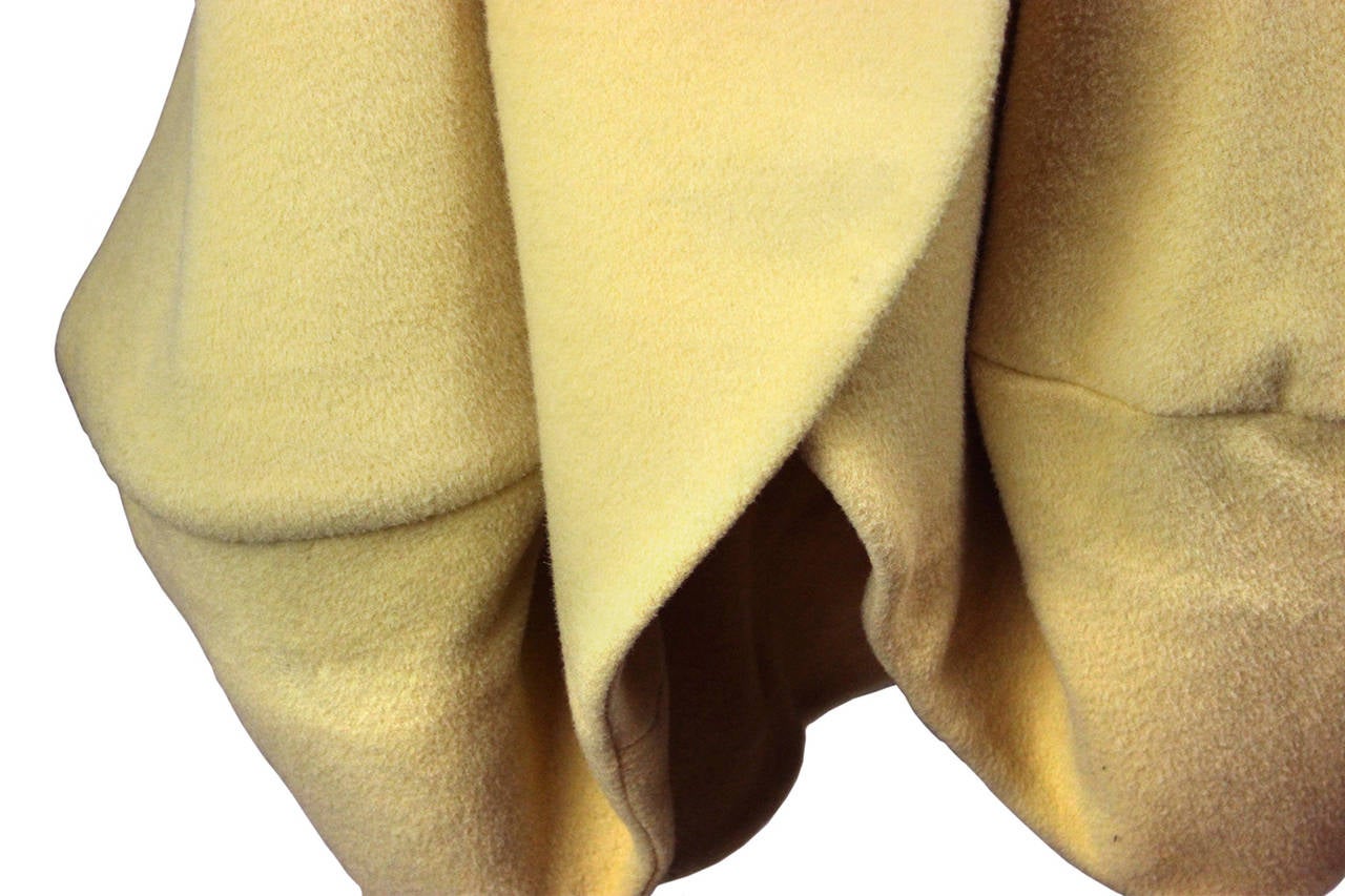 John Galliano 1980s Wool Cocoon Coat 1