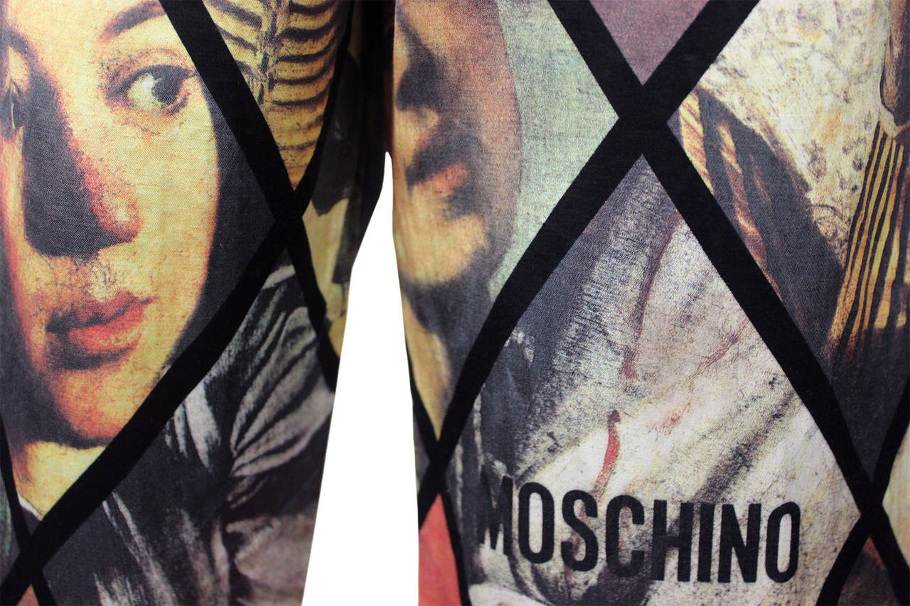 Moschino Men's Caravaggio Photo Print Pants 3