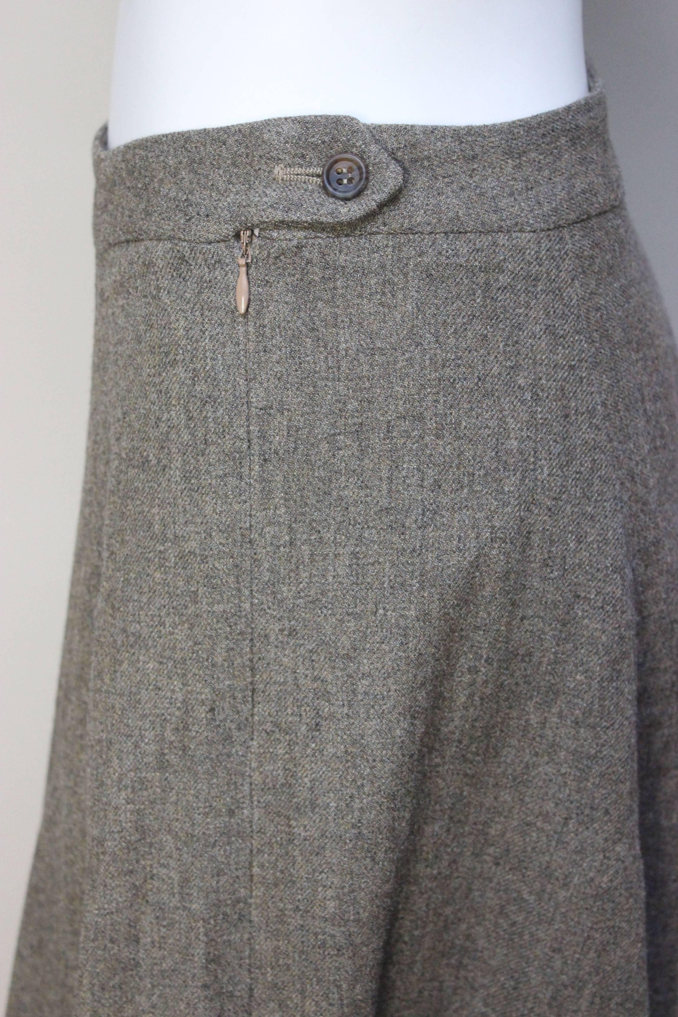 Miguel Adrover Early 90s Full Wool Skirt In Excellent Condition For Sale In New York, NY