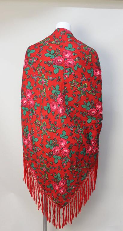 wool challis shawl