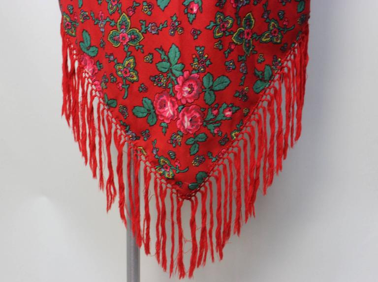 wool challis shawl