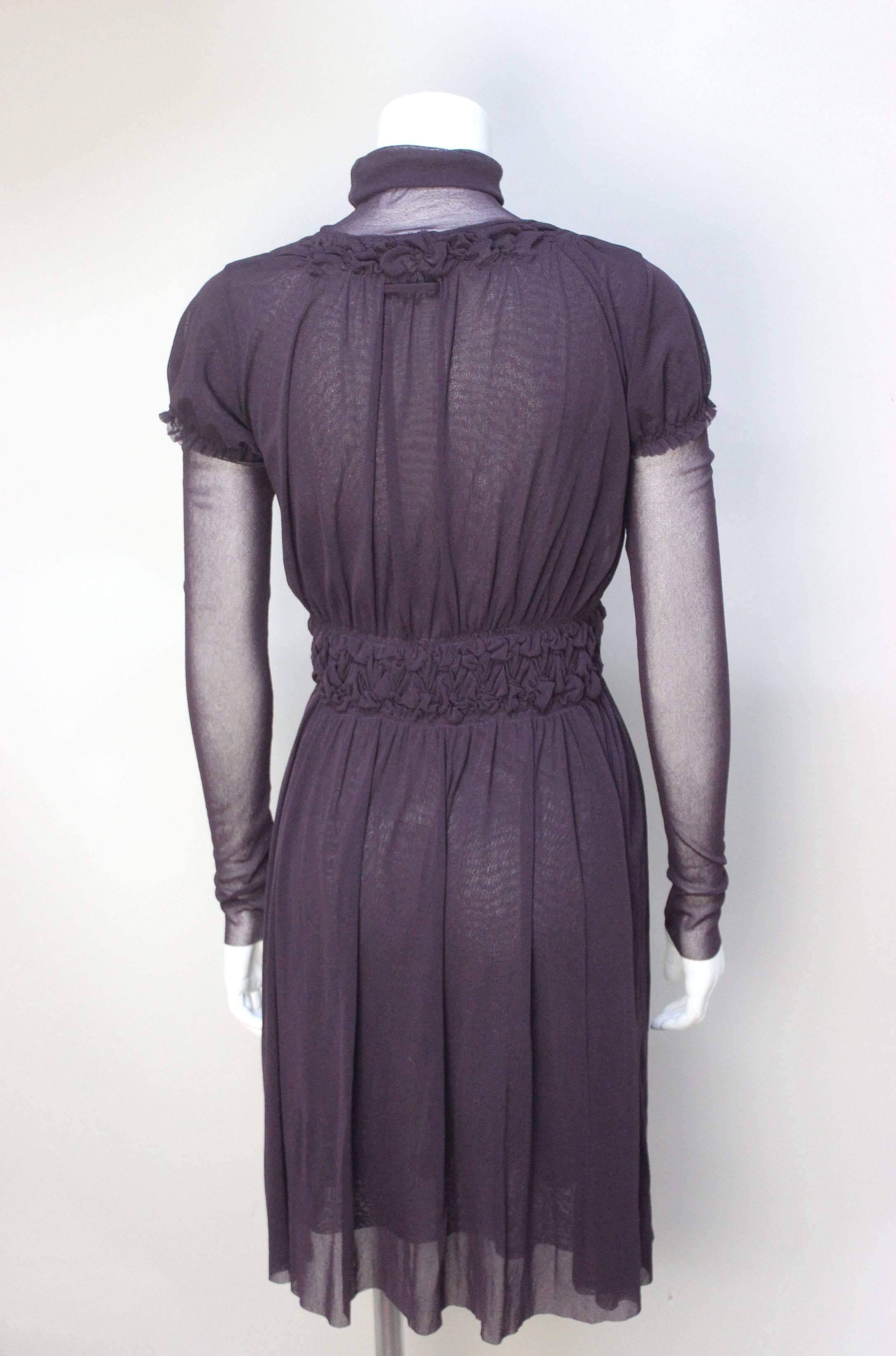 Jean Paul Gaultier Layered Mesh Dress In Excellent Condition For Sale In New York, NY