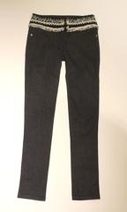 Chanel Denim Jean with Cashmere Knit Waist