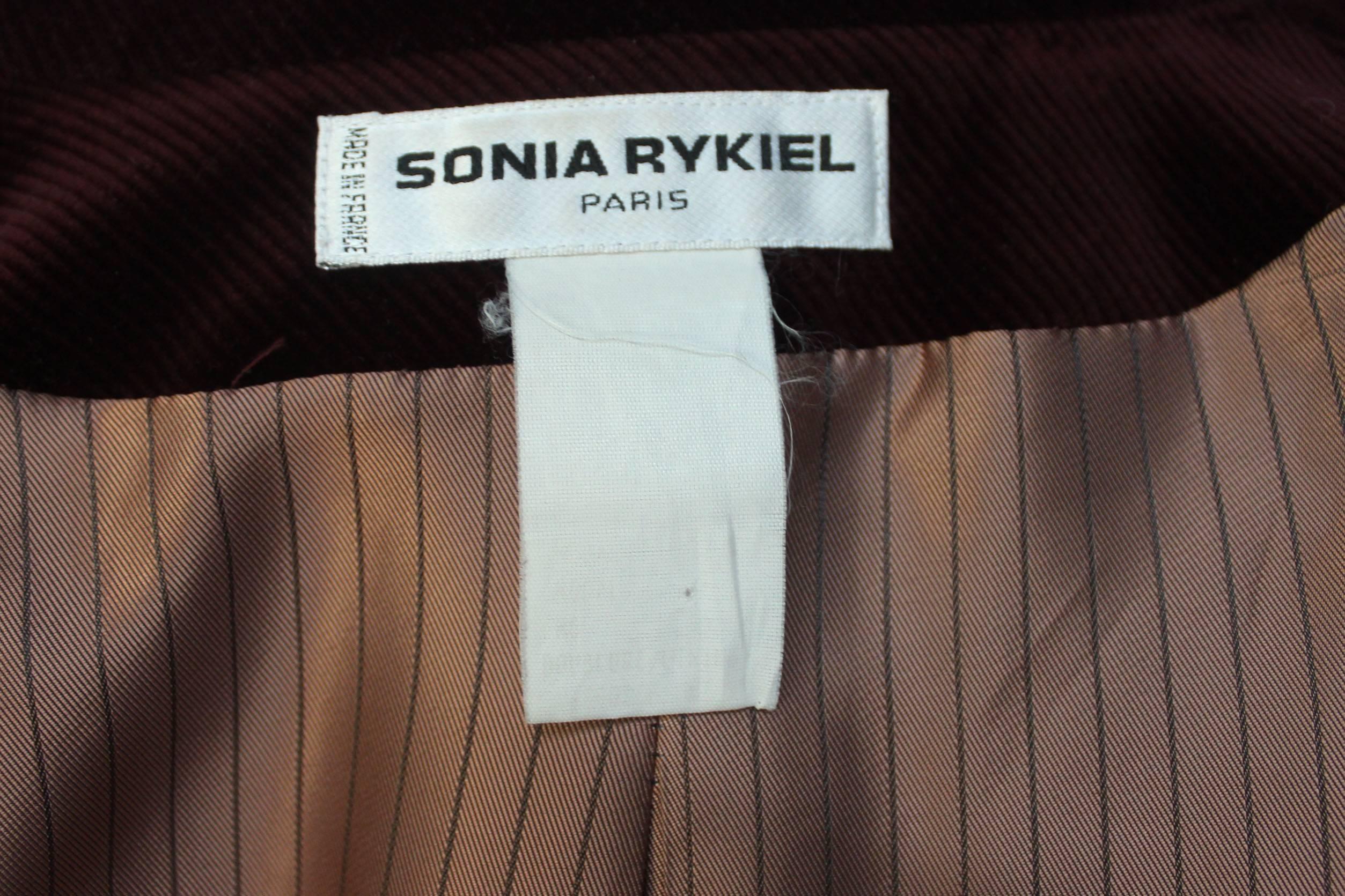 Sonia Rykiel Women's Velvet Frock Coat 1