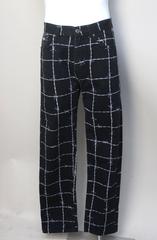 Moschino Mens Barbed Wire Printed Jeans