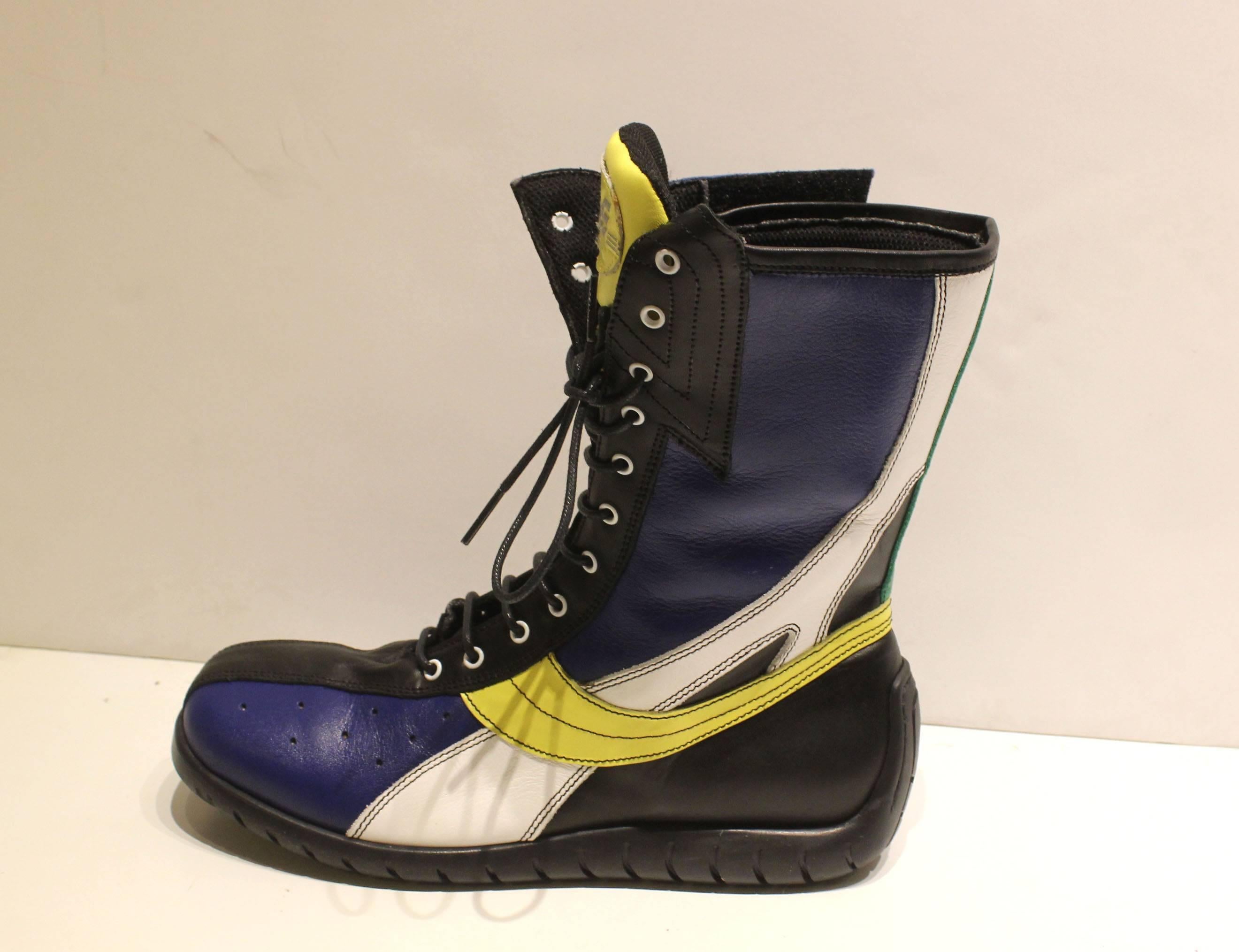 Dolce and Gabbana Multi-colored 1990 Wrestling Boots 2