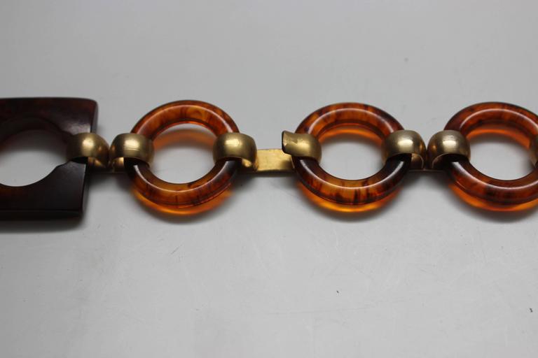 yves laurent 1970s tortoise acrylic geometric chain belt for sale at 1stdibs yves laurent 1970s tortoise acrylic geometric chain belt for sale at 1stdibs