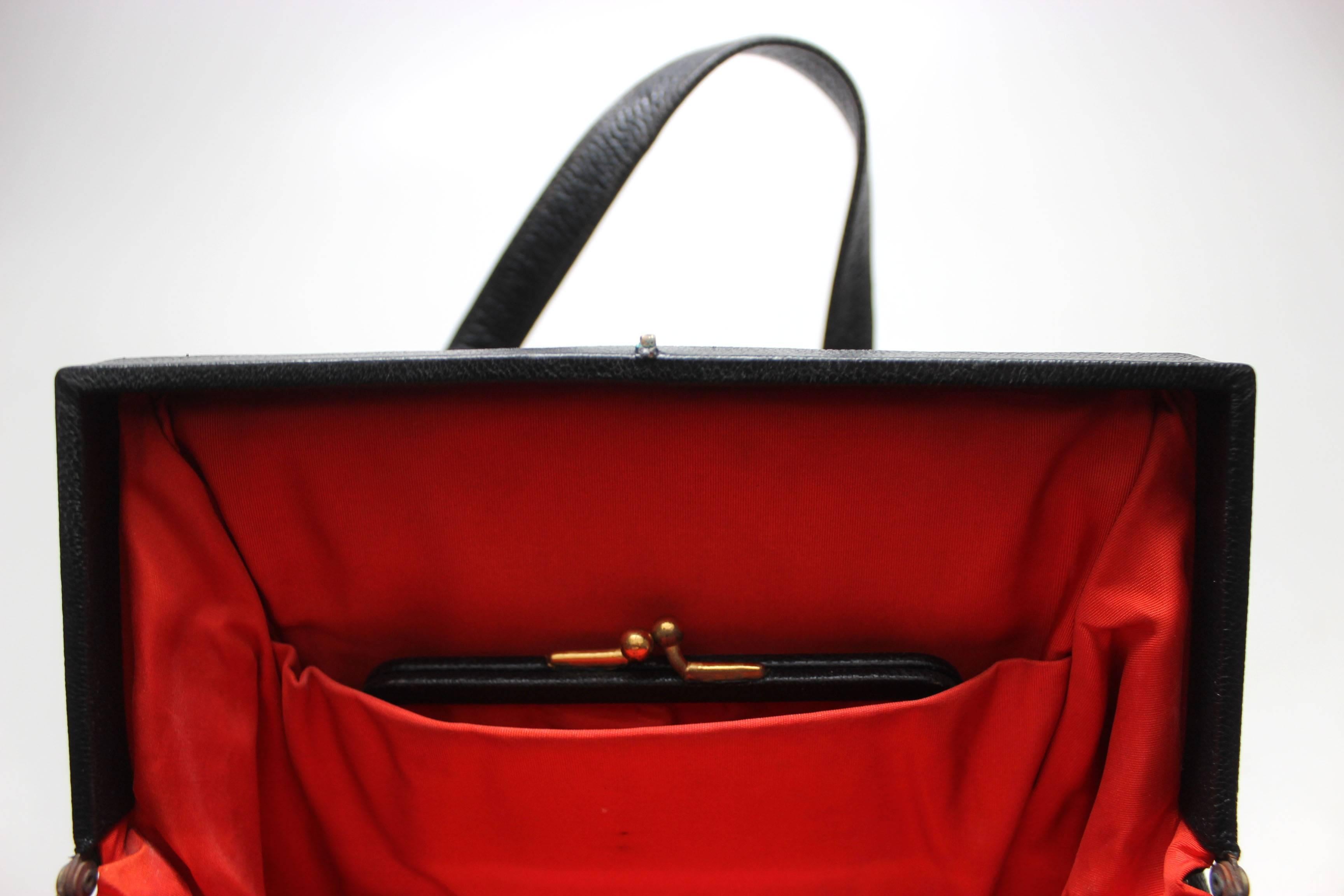 1940's Tiffany & Co Leather Handbag 1