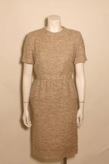 Vintage Pauline Trigere Wool Tweed Dress