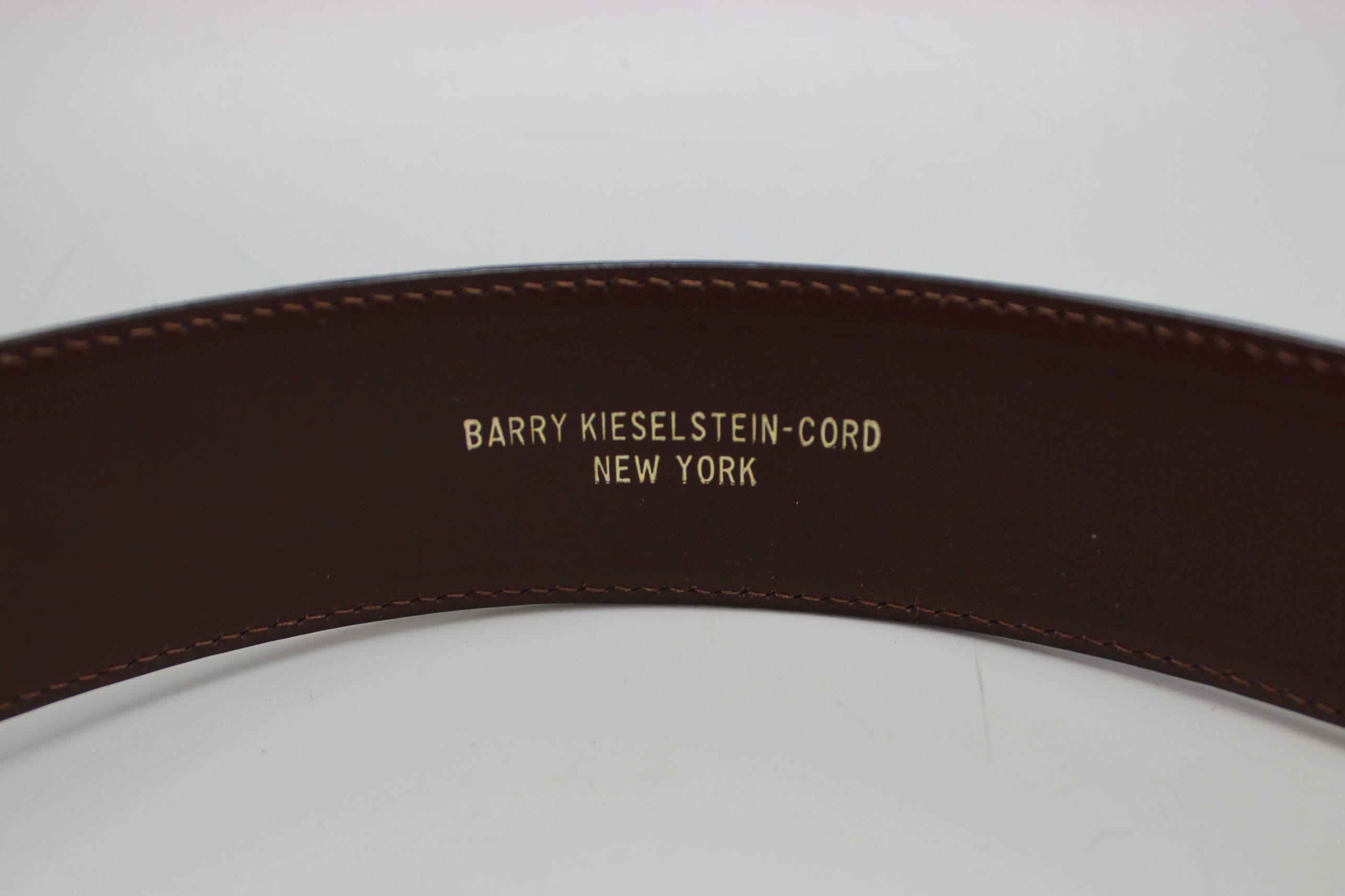 Barry Kieselstein-Cord Alligator Belt Strap, Original Tags In New Condition In New York, NY