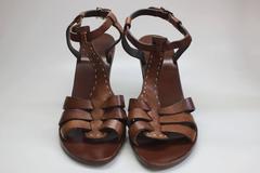 Vintage Max Mara Brown T Strap Sandals
