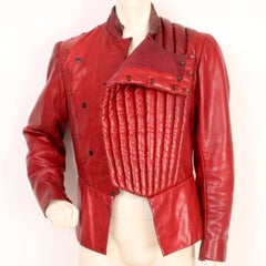 Vintage Red Leather Doublet from the Royal Shakespeare Theater