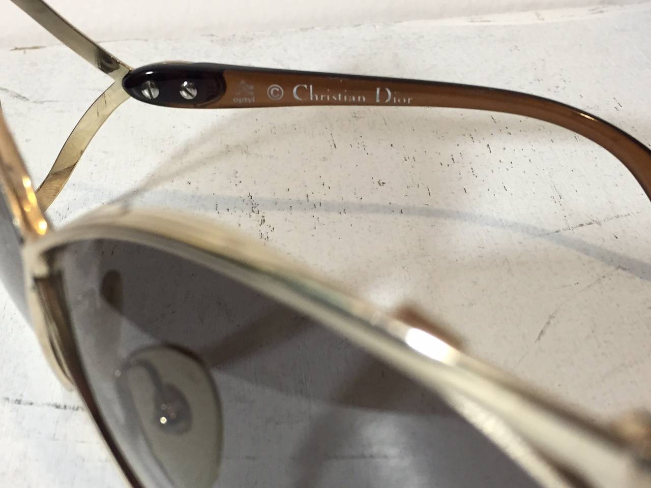 1970s Christian Dior Spectacular Gradient Lens Sunglasses 2