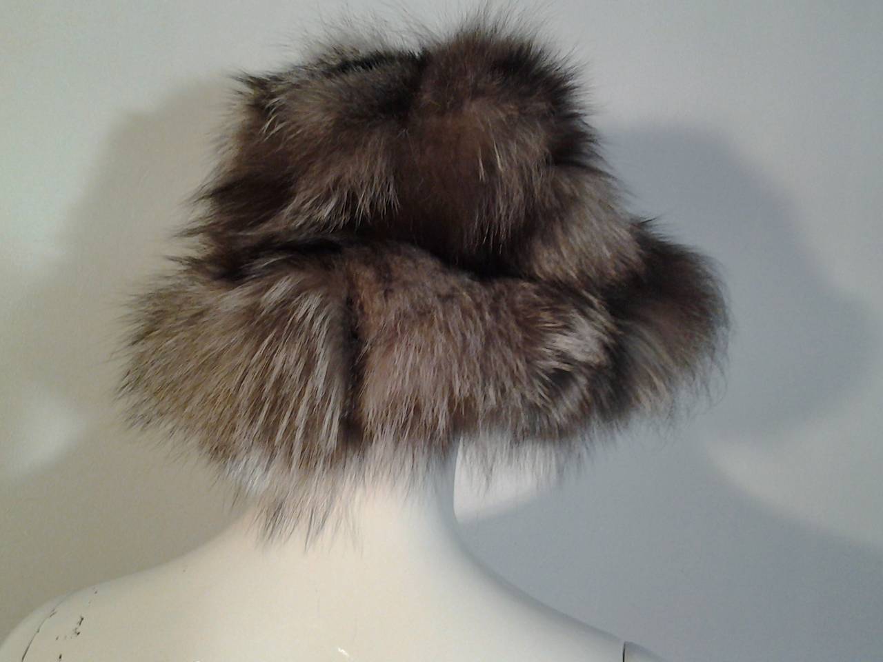 Women's or Men's 1980s Missoni Silver Fox Knit Hat