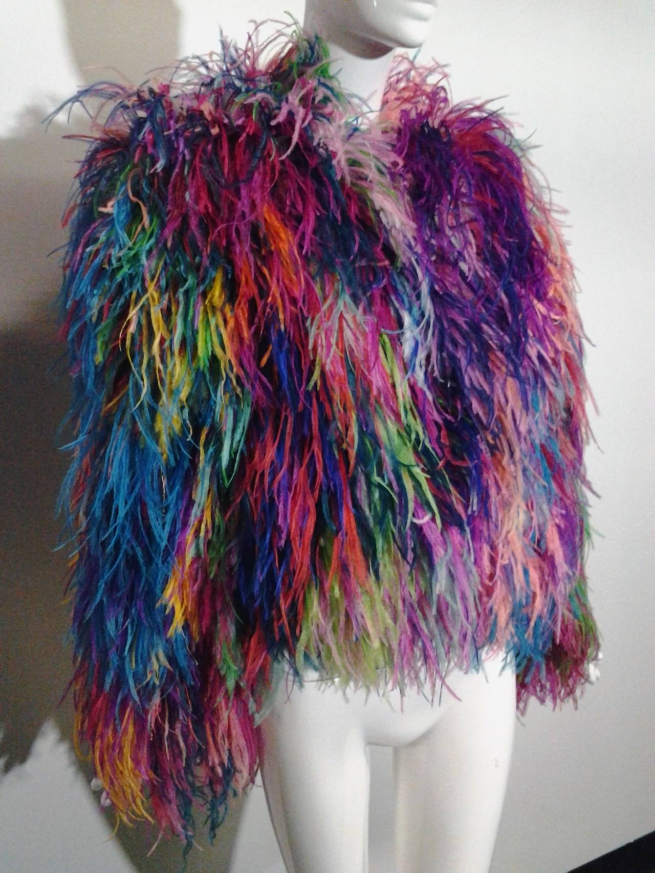 rainbow ostrich feathers