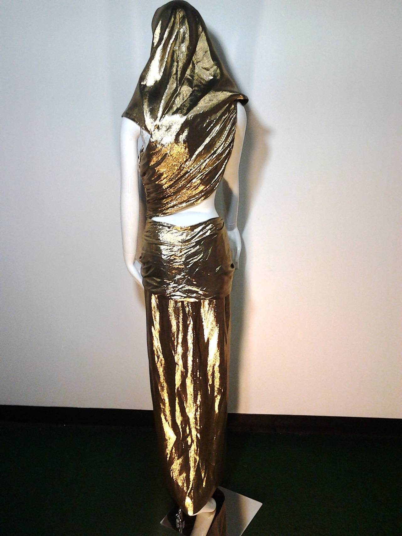 ysl gold dress 1991