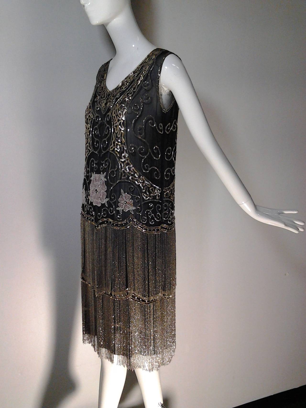 beaded 1920s dress